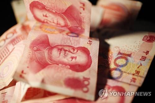 중국 100위안권 지폐