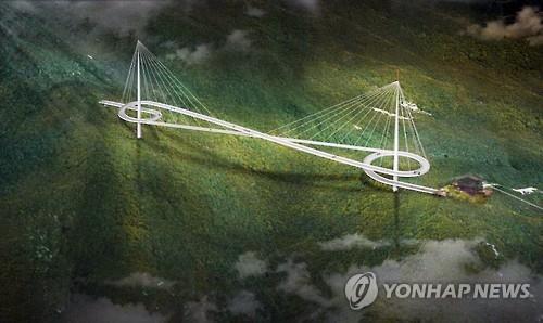 팔공산 구름다리 조감도