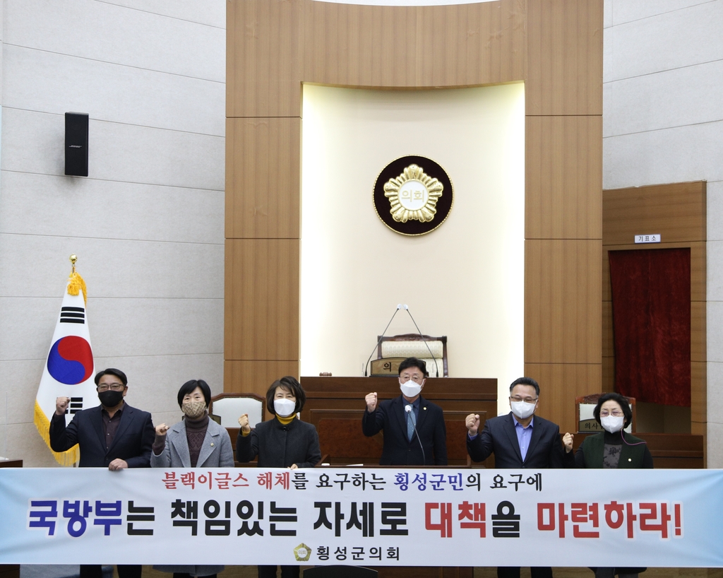 횡성군의회 블랙이글스 이전·해체 촉구