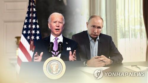 조 바이든 미국 대통령과 블라디미르 푸틴 러시아 대통령.[연합뉴스TV 제공]
