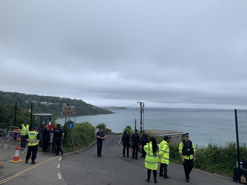 영국 G7 정상회의장 주변