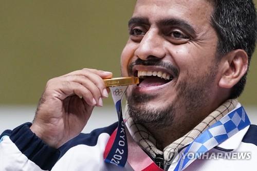 2020 도쿄올림픽 사격종목에서 금메달을 딴 이란 대표 자바드 포루기