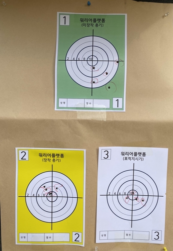 기존 소총 vs 워리어플랫폼 장착 사격결과
