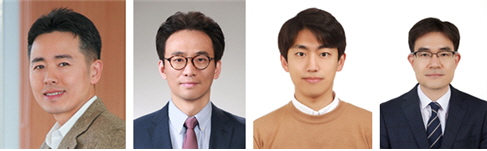 왼쪽부터 조동규 교수, 이원식 교수, 김학균 박사, 조준형 박사.