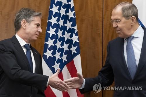 블링컨 미국 국무장관과 라브로프 러시아 외무장관