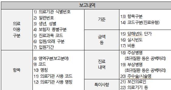 2024년 비급여 보고 내역