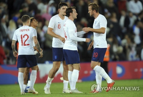 스위스전 승리한 잉글랜드 축구 대표팀