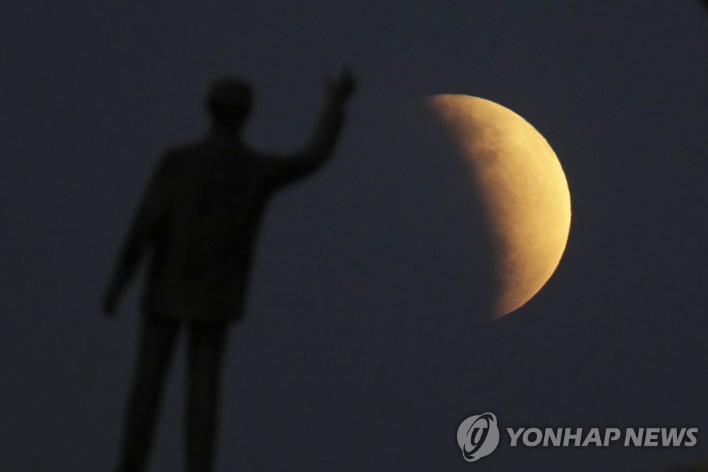 Brazil Partial Lunar Eclipse