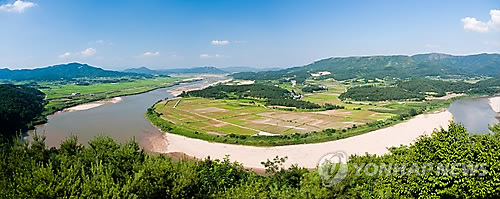 상주 경천대 모습