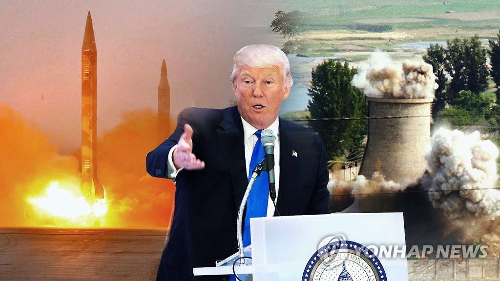 트럼프, 핵·미사일 위협 北 강하게 옥죈다(CG)