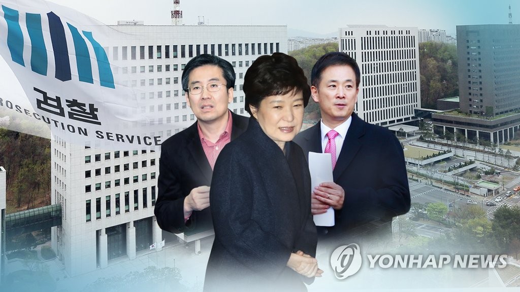 박근혜 대통령과 손범규(왼쪽)·유영하(오른쪽) 변호사(CG)