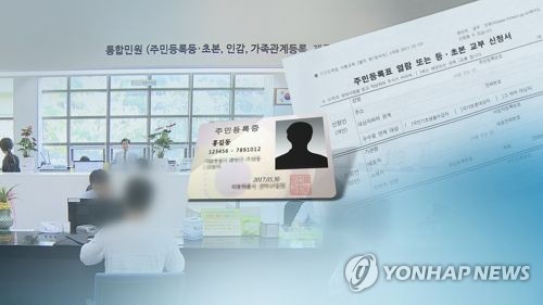 5년간 잃어버린 주민등록증 726만개(CG)