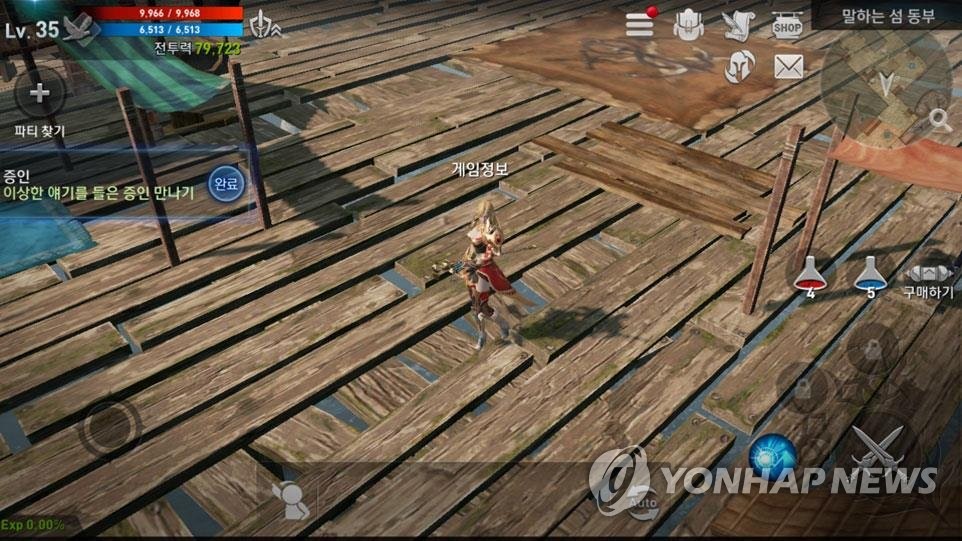 MMORPG 게임 화면