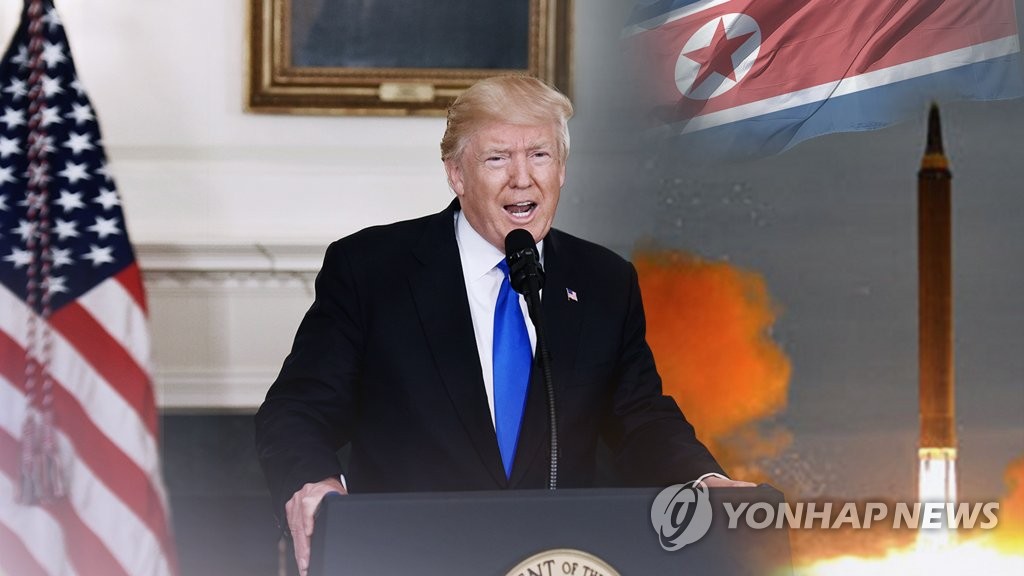 트럼프 "모든 옵션 테이블 위에"…강경대응 예고(CG)