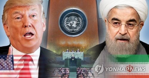 트럼프 대통령과 하산 로하니 이란 대통령 유엔 연설(PG)