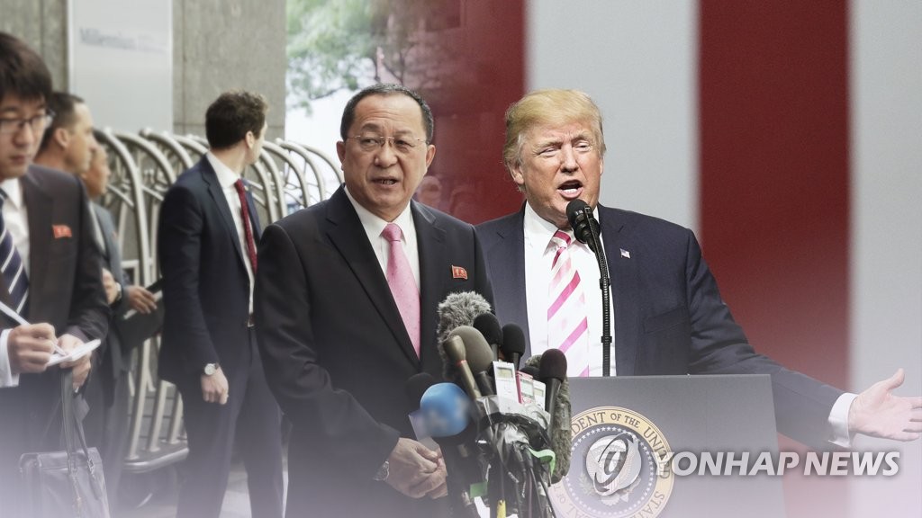 美 "선전포고 터무니없다"…도발시 대응 경고(CG)