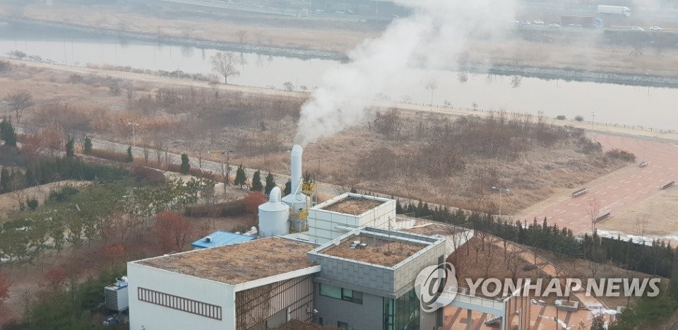 송도국제도시 내 생활폐기물 집하장의 모습