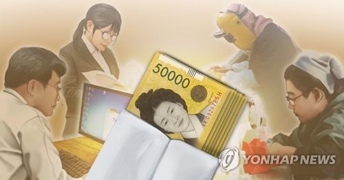 근로자 월급(PG)