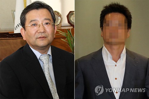 김학의 전 법무부 차관(왼쪽)•윤중천 건설업자