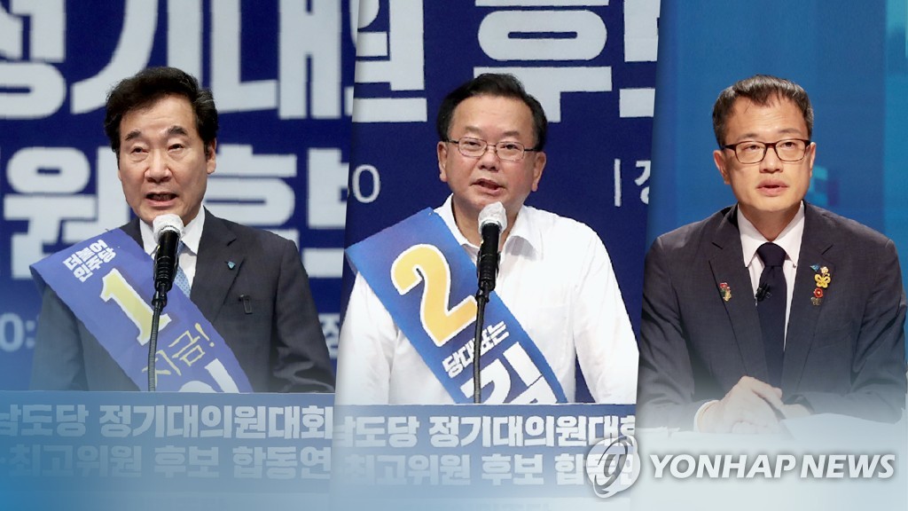 '친문 표심' 잡아라…민주 당권주자들 차별화 시도 (CG)