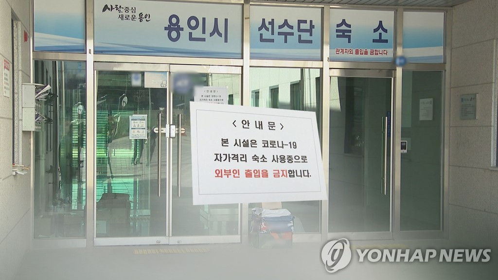 용인시청 운동부 합숙소 집단감염…유도장 통해 확산 (CG)