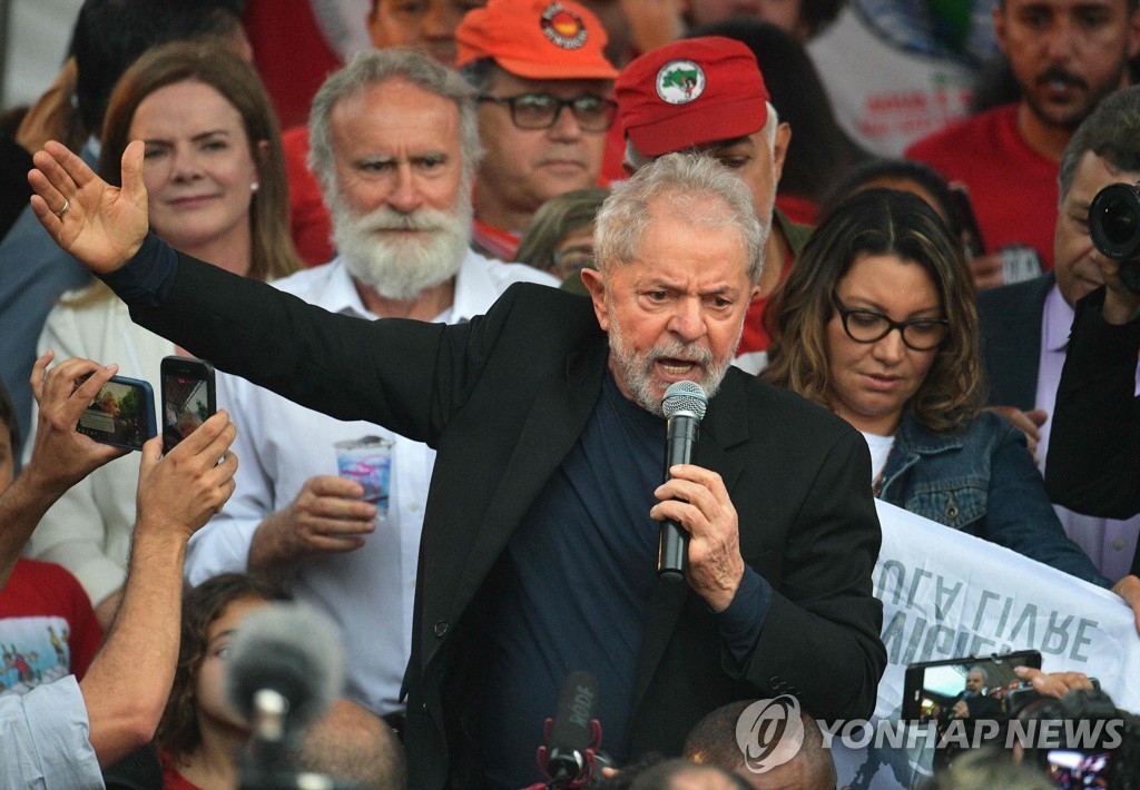 BRAZIL-JUSTICE-LULA DA SILVA-RELEASE