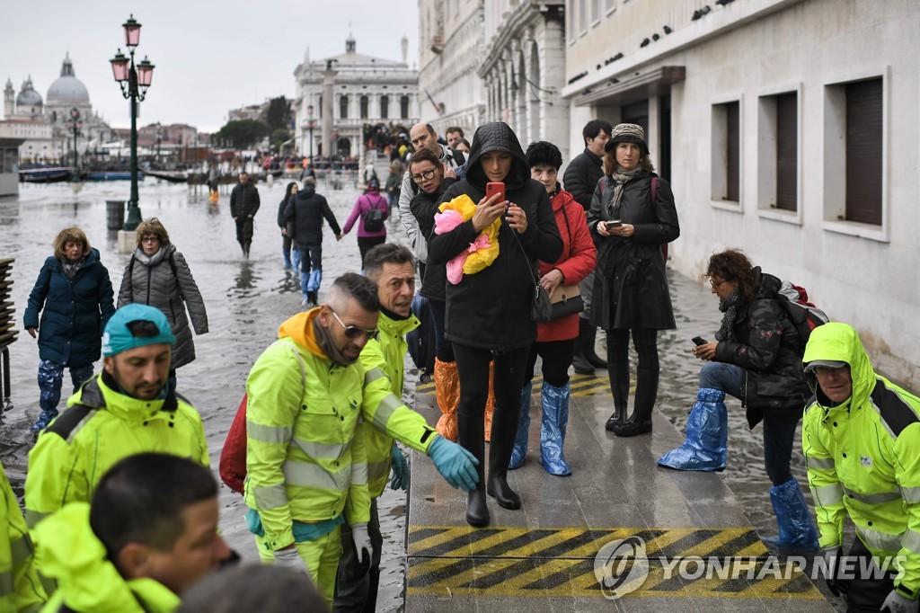 ITALY-WEATHER-FLOODING-ALTA ACQUA-HIGH WATER-VENICE