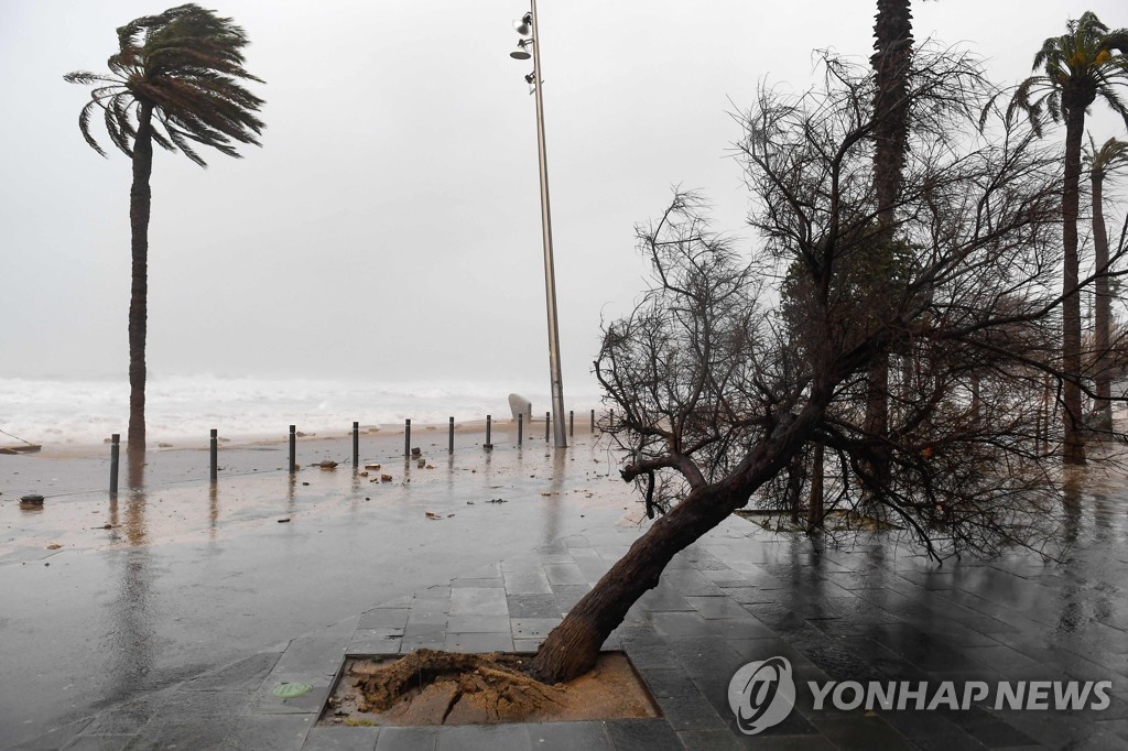 SPAIN-WEATHER-CLIMATE-STORM-GLORIA