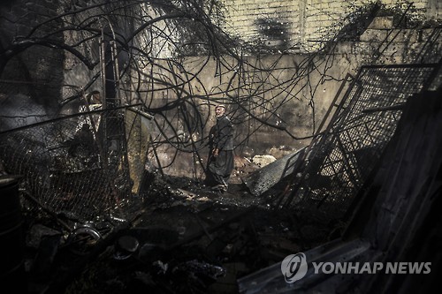 휴전 발효 앞두고 폭격당한 반군지역