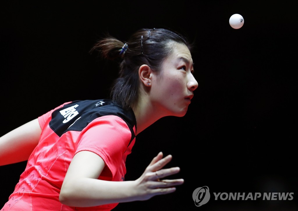 탁구 여자부 세계랭킹 1위인 중국의 딩닝