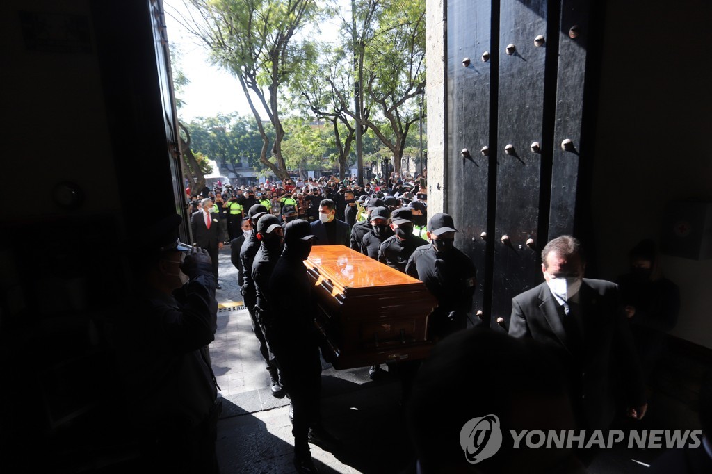 지난해 12월 살해된 전 할리스코 주지사의 장례식
