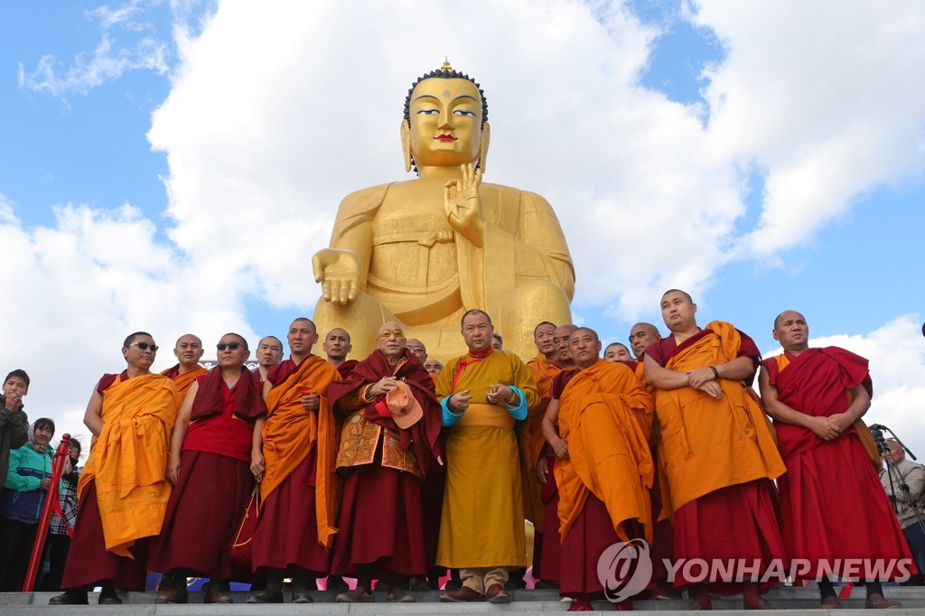 12m statue of Buddha unveiled in Kalmykia, Russia