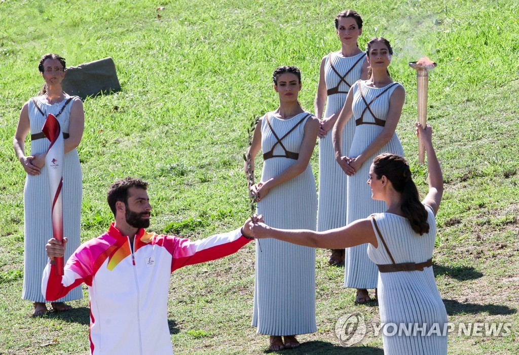 (SP)GREECE-ANCIENT OLYMPIA-BEIJING-WINTER OLYMPIC GAMES-FLAME LIGHTING CEREMONY