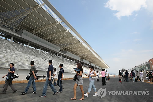 F1 코리아 그랑프리가 열릴 영암 코리아 인터내셔널 서킷.