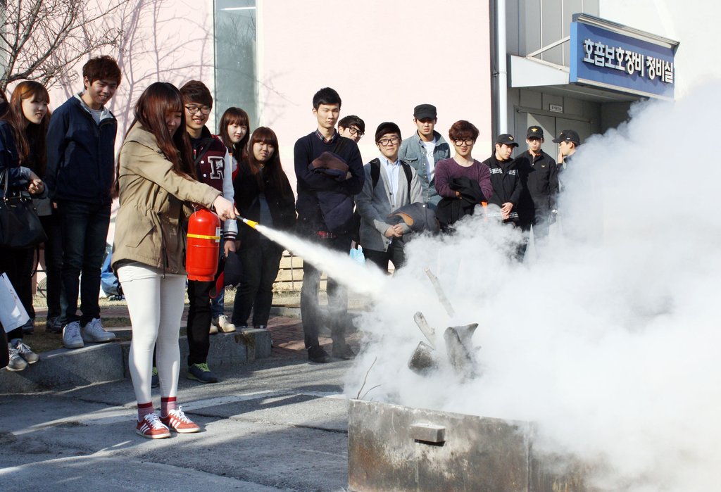 춘천소방, 대학생 초청 소방안전체험