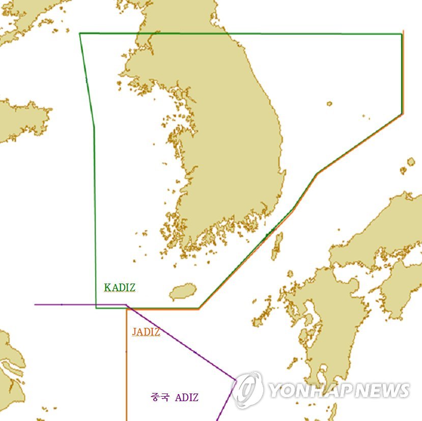중국 동중국해 '방공식별구역' 일방선포 갈등