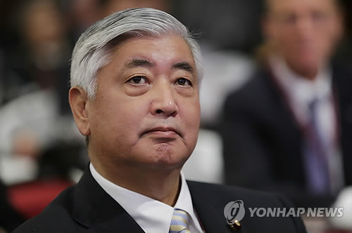 나카타니 겐(中谷元) 일본 방위상 << AP=연합뉴스 자료사진 >>