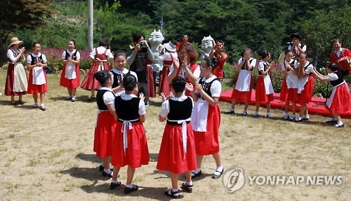 곡성군에 펼쳐진 요들 공연
