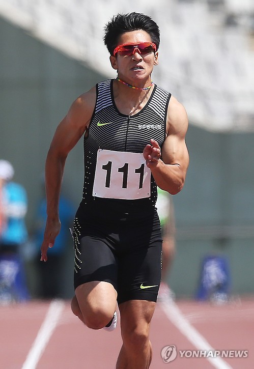 역주하는 김국영