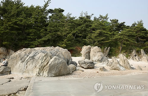 <가고 싶은 섬> 웅도 선착장 주변 바위