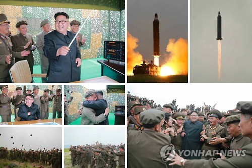 北, 중장거리 미사일 '화성-10' 시험발사 사진 공개
