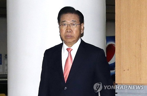 법원 출석하는 정준양 전 포스코 회장