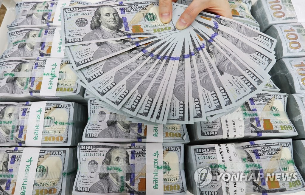 거주자 외화예금 감소, 대부분 달러화