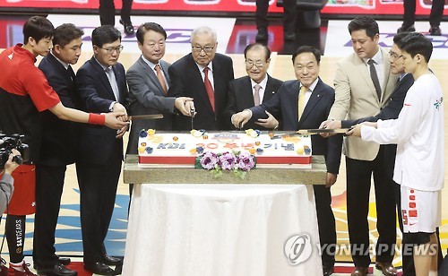 프로농구 출범 20주년 케이크 커팅