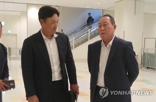 이승엽 만난 김인식 감독