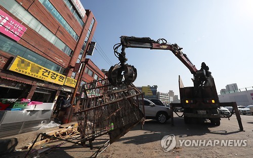 이동되는 개 보관 우리