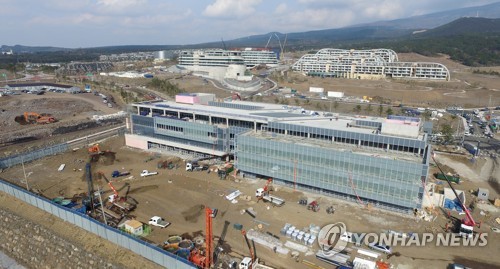공사 한창인 녹지국제병원