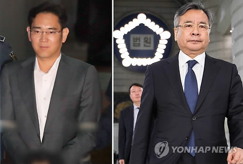 이재용과 박영수 '불꽃 튀는 공방'