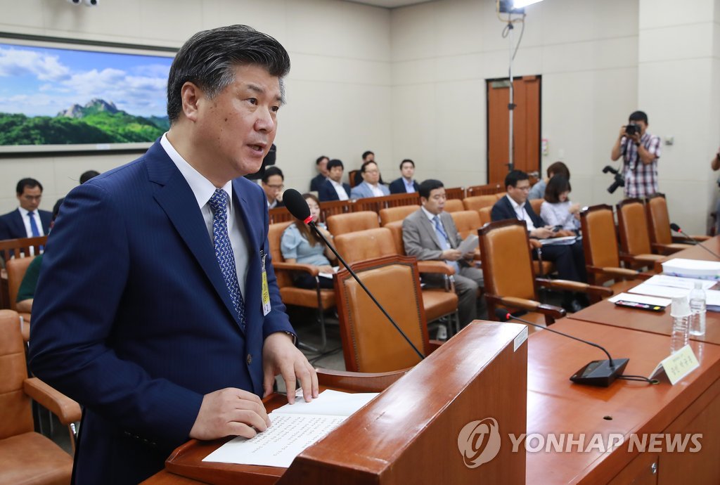 인사말하는 조대엽 후보자