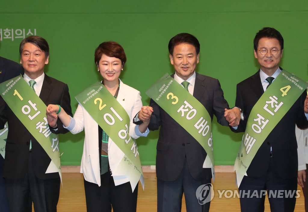 손잡은 국민의당 당대표 후보
